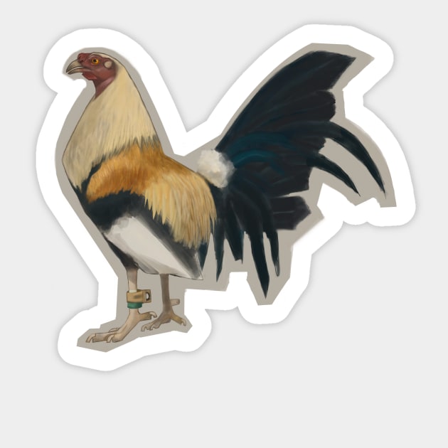 Samurai Tweety Bird Version 5.0 Sticker Sticker by JERRYVEE66